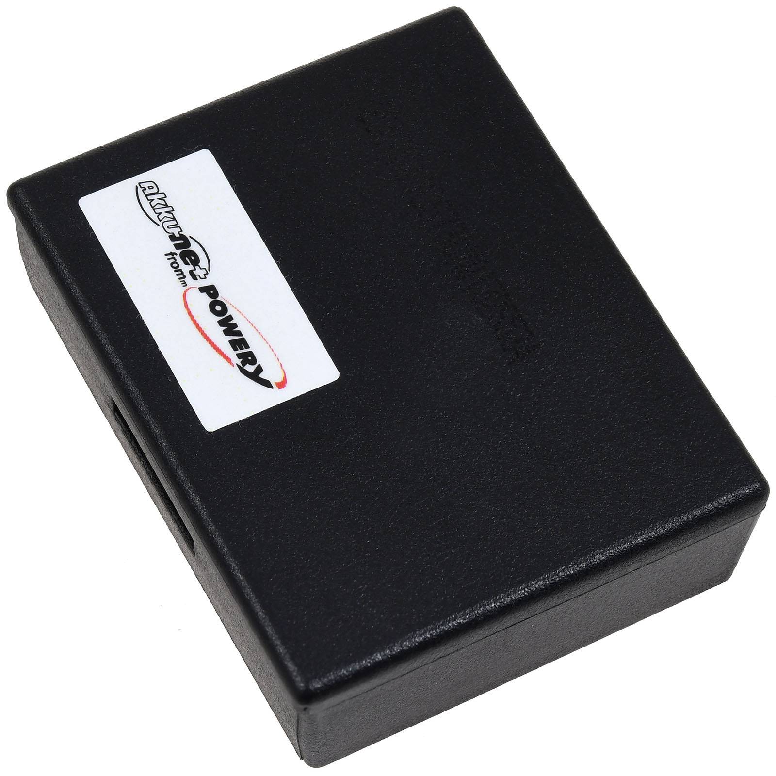 Eine schwarze rechteckige Box mit einer Beschriftung auf der Oberseite, die 