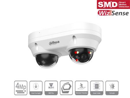 Dahua - IPC-HDBW2449FP-AS-E2-IL-0280B - IP -Dome, - 2x 4MP/WizMind/SMD - 2x 2,8mm fix Objektiv - Max. IR Reichweite ~30