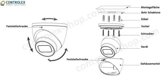 Dahua - HAC-HDW1239TP-IL-A-0280B-S3 - HDCVI - Eyeball, - 2 MP/Duale Beleuchtung - 2,8 mm fix Objektive - Max. 25fps@108