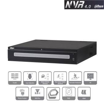Dahua - NVR608H-64-XI - NVR - 64 Kanal, - 64 Kanal NVR/WizMind - H.265+/H.265/H.264+/H.264/MJPEG Codec - Max 1280Mbps B