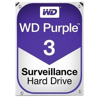 Western Digital - WD33PURZ - 3TB HDD WD Purple, Der WD Purple-Speicher für Videoüberwachungs-Systeme wurde für den Daue