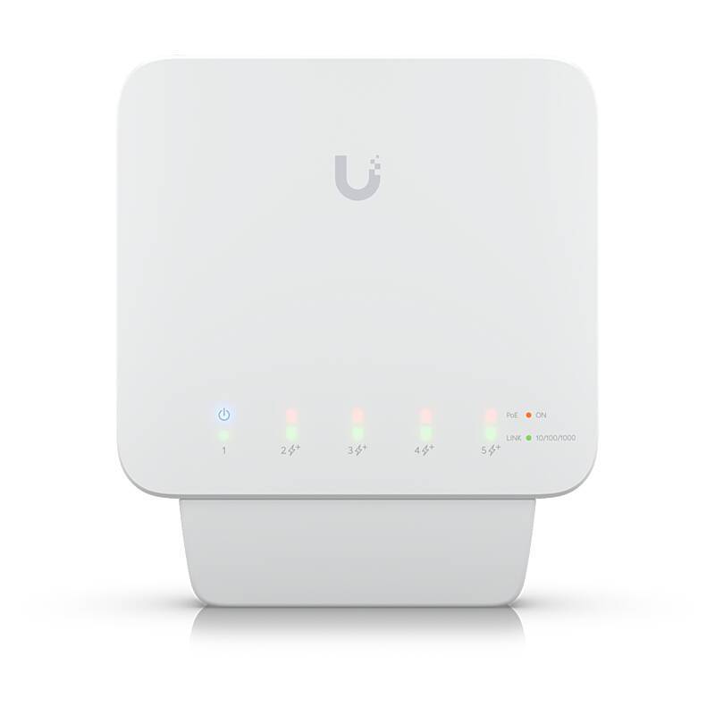 Ubiquiti UniFi USW-Flex PoE Switch 5-port, L2 46W, Typ: Switch | Anwendung: Videoüberwachung, IT | Farbe: Weiß