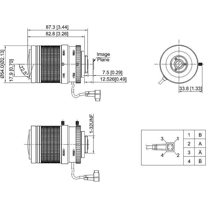 Dahua PLZ20C0-P Objektiv 12MPx F1.5 3.7-16 mm, Objektiv, Zubehörartikel | Auflösung: 12 Megapixel | Brennweite: 3,7 - 1
