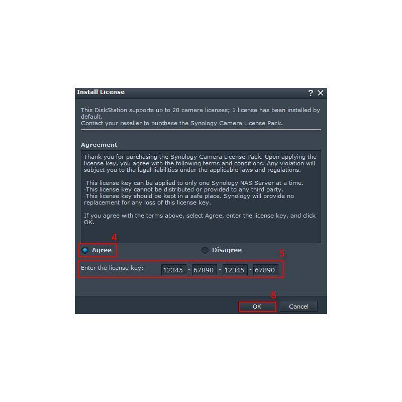 Synology 1x Device License + 2x Videoaufkleber, Set-Inhalt: Lizenz, 2x Aufkleber | SOFTWARE-LIZENZ | Kameras max.: 1 |
