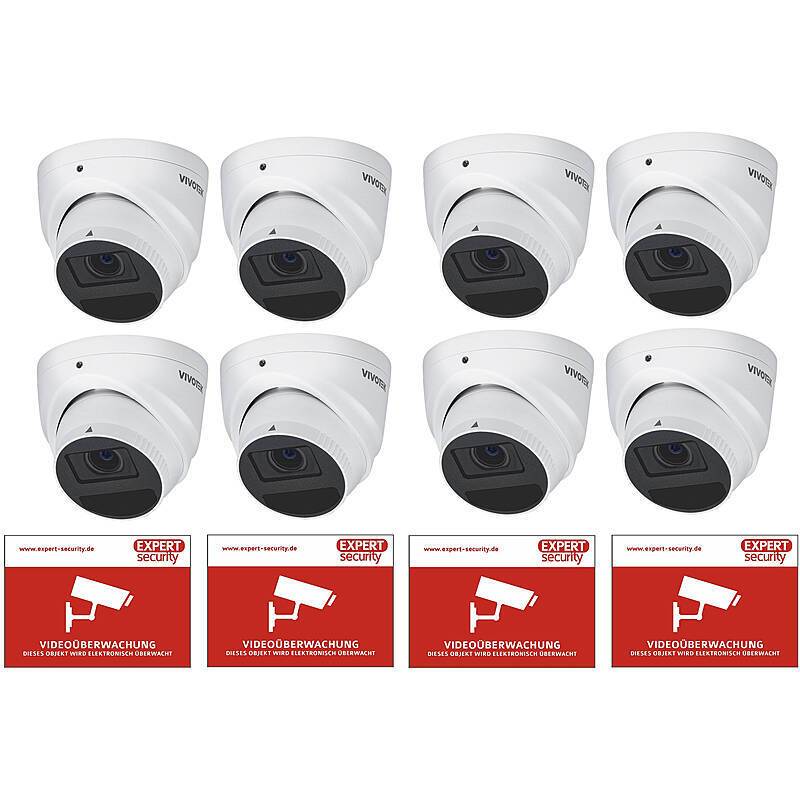 8er Kamera-Set VIVOTEK IT9380-HTV-V2 5MPx IR PoE, Mit intelligentem Cyberschutz für Ihr Firmennetzwerk: Mehrstufige Erk