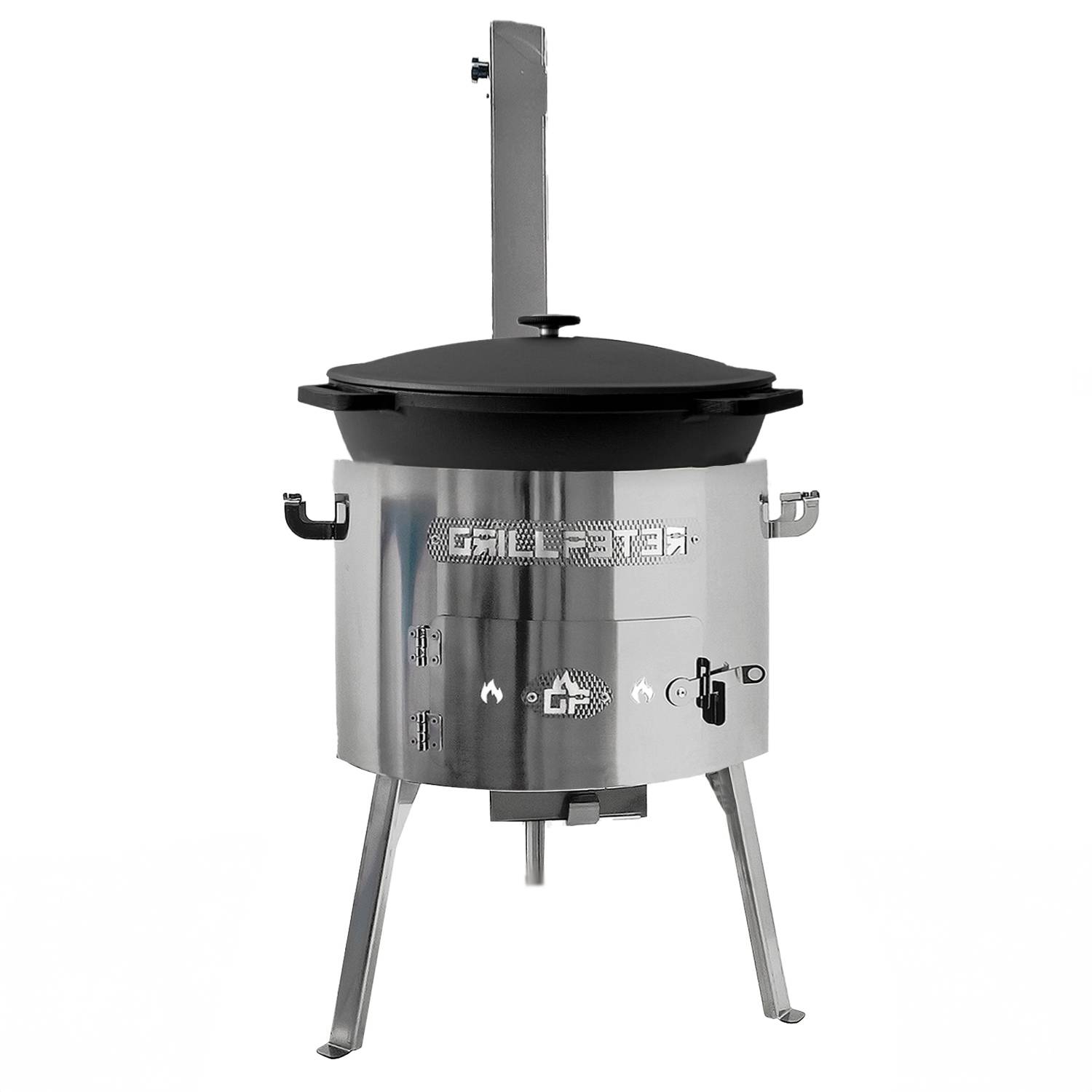 Utschak Timur Ø45 cm Edelstahl Kazan 20L aus Gusseisen Zubehör