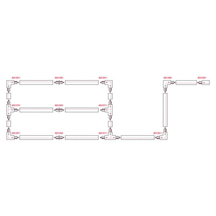 Artecta 1-Phase Track 1000 mm Schwarz - (RAL9004)