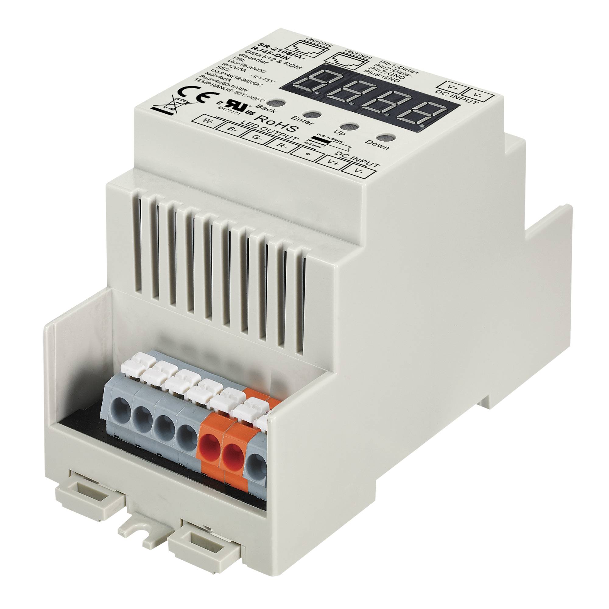 Artecta Play-III DMX Din Rail Decoder Konstantspannung