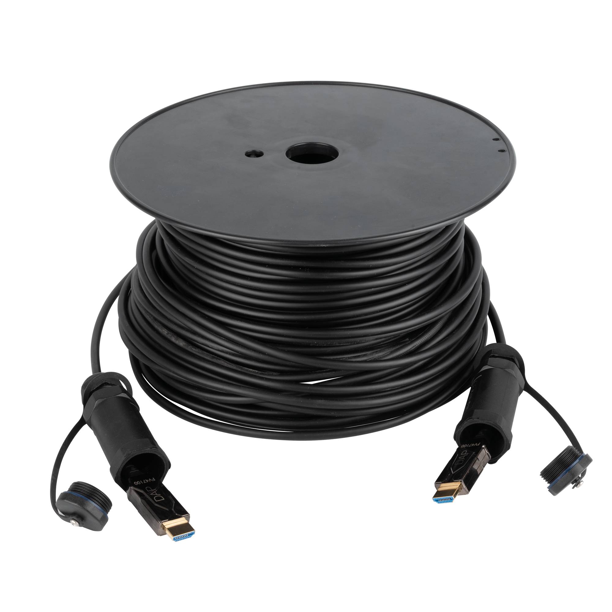 DAP Armoured HDMI 2.1 AOC 8K Fibre Cable 100 m - gepanzert - vergoldet