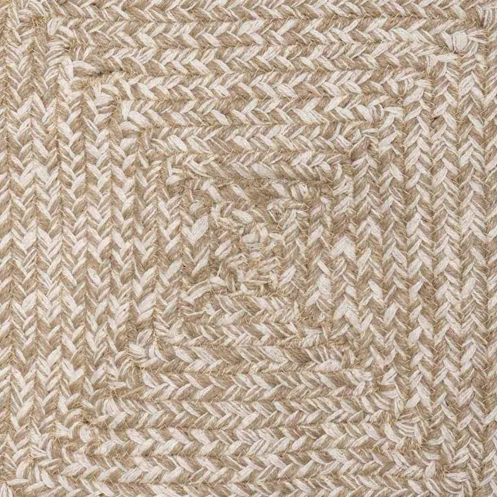 vidaXL Bereichsteppiche Natürlich und Weiß 80 x 200 cm Jute