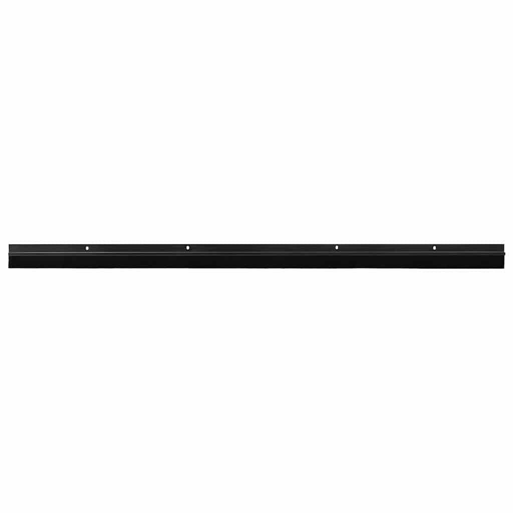 vidaXL Aufsteck Türbürstendichtungen 12 pcs Schwarz 100 cm