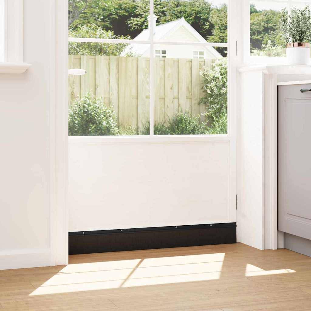 vidaXL Aufsteck Türbürstendichtungen 2 pcs Schwarz 100 cm