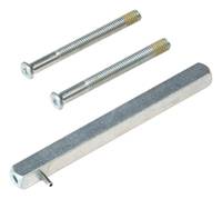 2N Fortis Handle Spindel mit Schraubensatz, 8mm, 39 47mm Dieser Spindelsatz bildet die wesentliche Verbindung zwischen dem äußeren elektronischen He