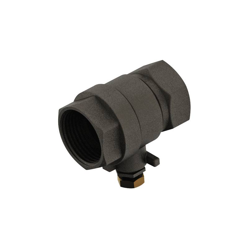 Delabie Messingvent. vernickelt G 1 x G 1 f. Notdusche UP-Montage