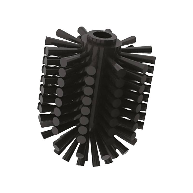 Eine zylindrische, stachelige Bürste, die zum Reinigen von Rohren oder Schläuchen entwickelt wurde und Reihen steifer Borsten aufweist, die um einen zentralen Kern angeordnet sind.