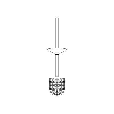 Delabie WC-Bürste mit Abdeckung Edelstahl anthrazit-metallic