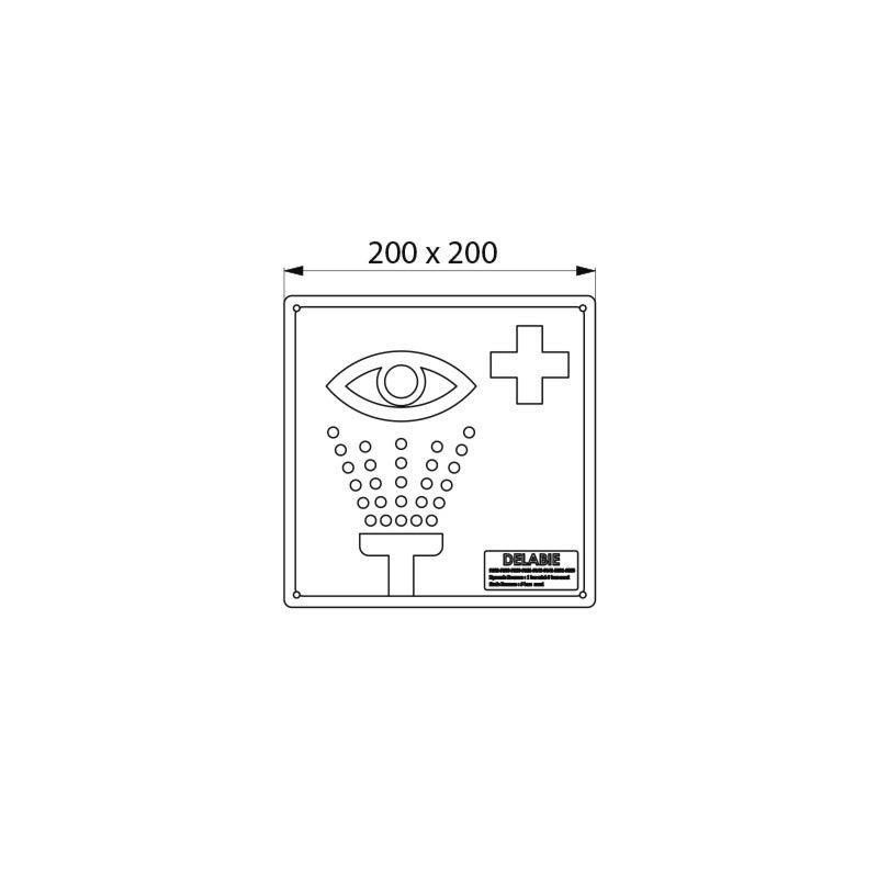 Delabie Hinweisschild Sicherheits-Augendusche