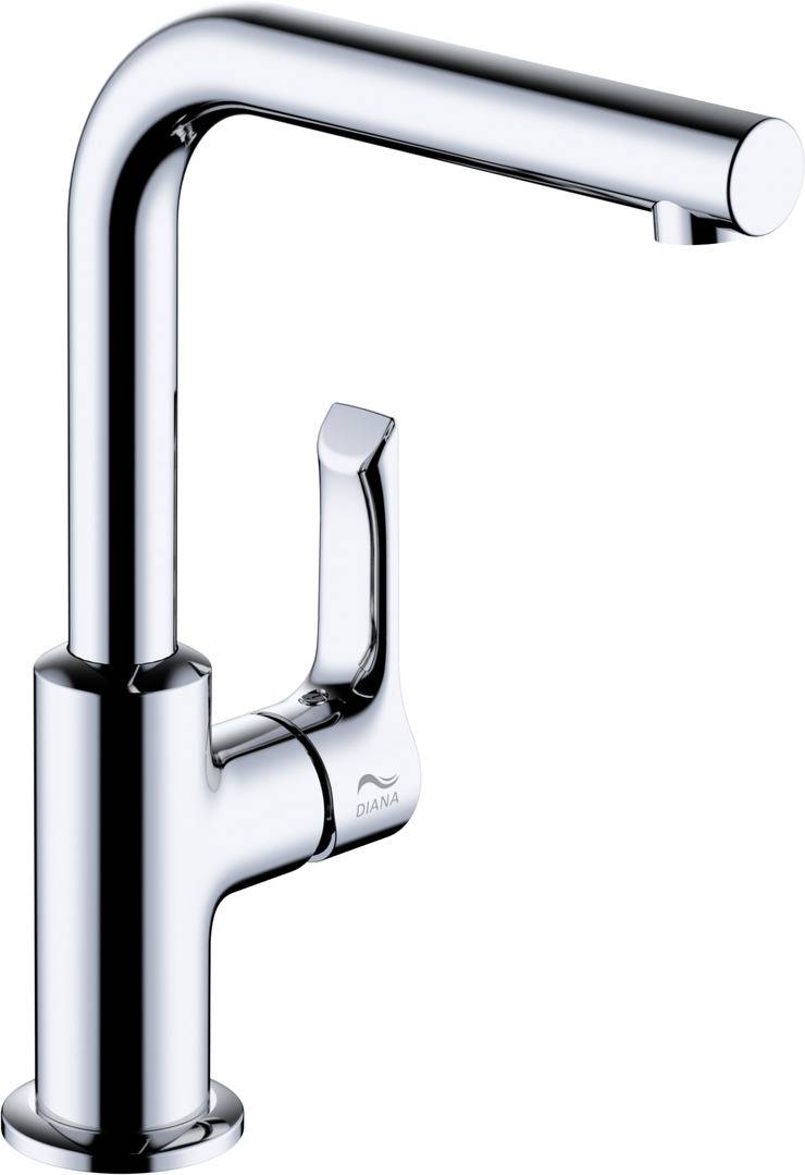 Kludi S100 Waschtischmischer m Ablaufgarnitur hoher Auslauf verchromt