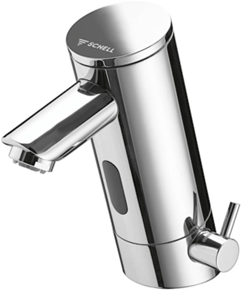Schell Waschtischarmatur Puris elektr. m. Steckernetz ND Mischwasser VC