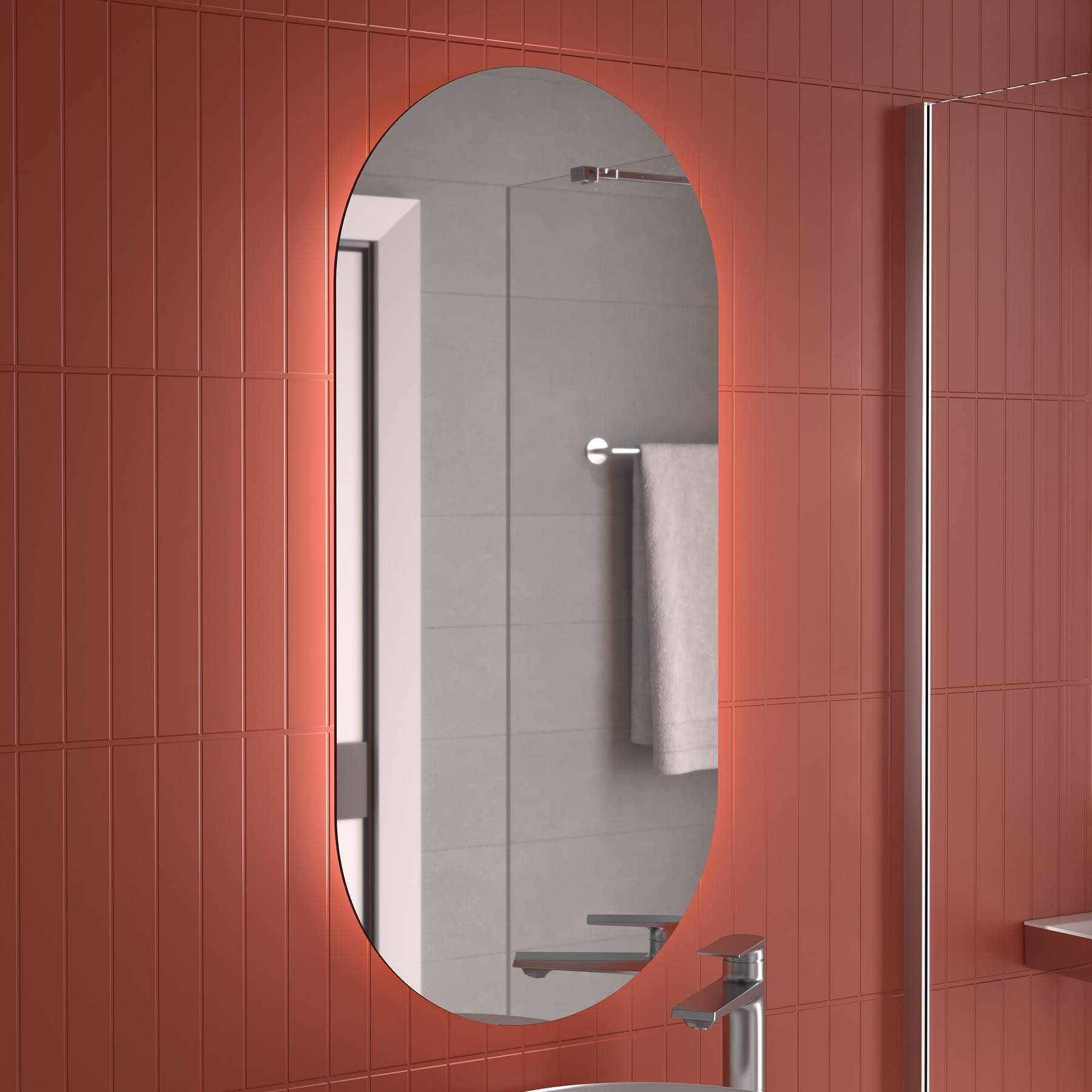 Salgar Spiegel Thais Vertikal mit LED-Licht