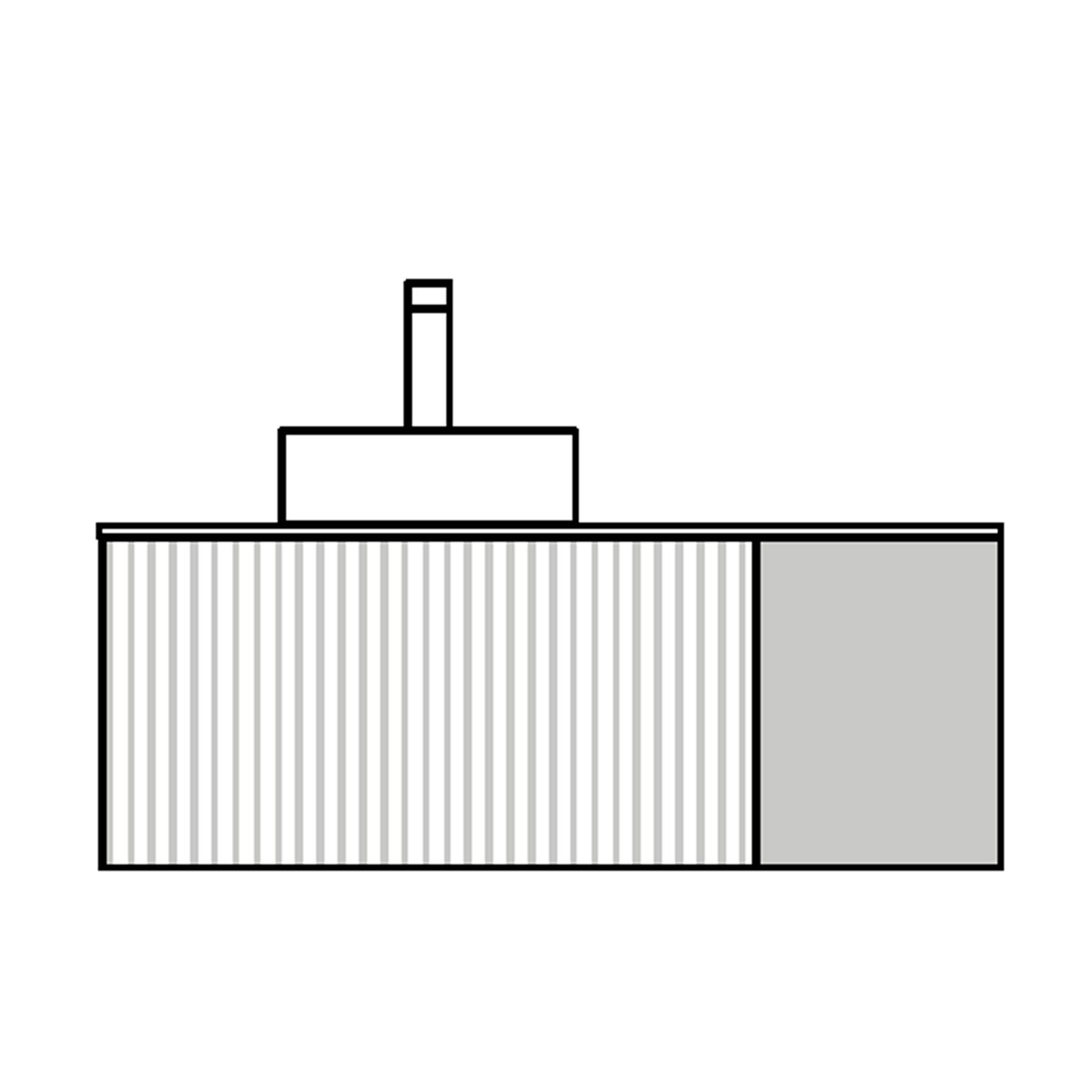 Salgar Schrankelement wandhängend ALLIANCE 300 1 Tür links/rechts mit Drucköffner NUSSBAUM MAYA 300 x 405 x 450 mm