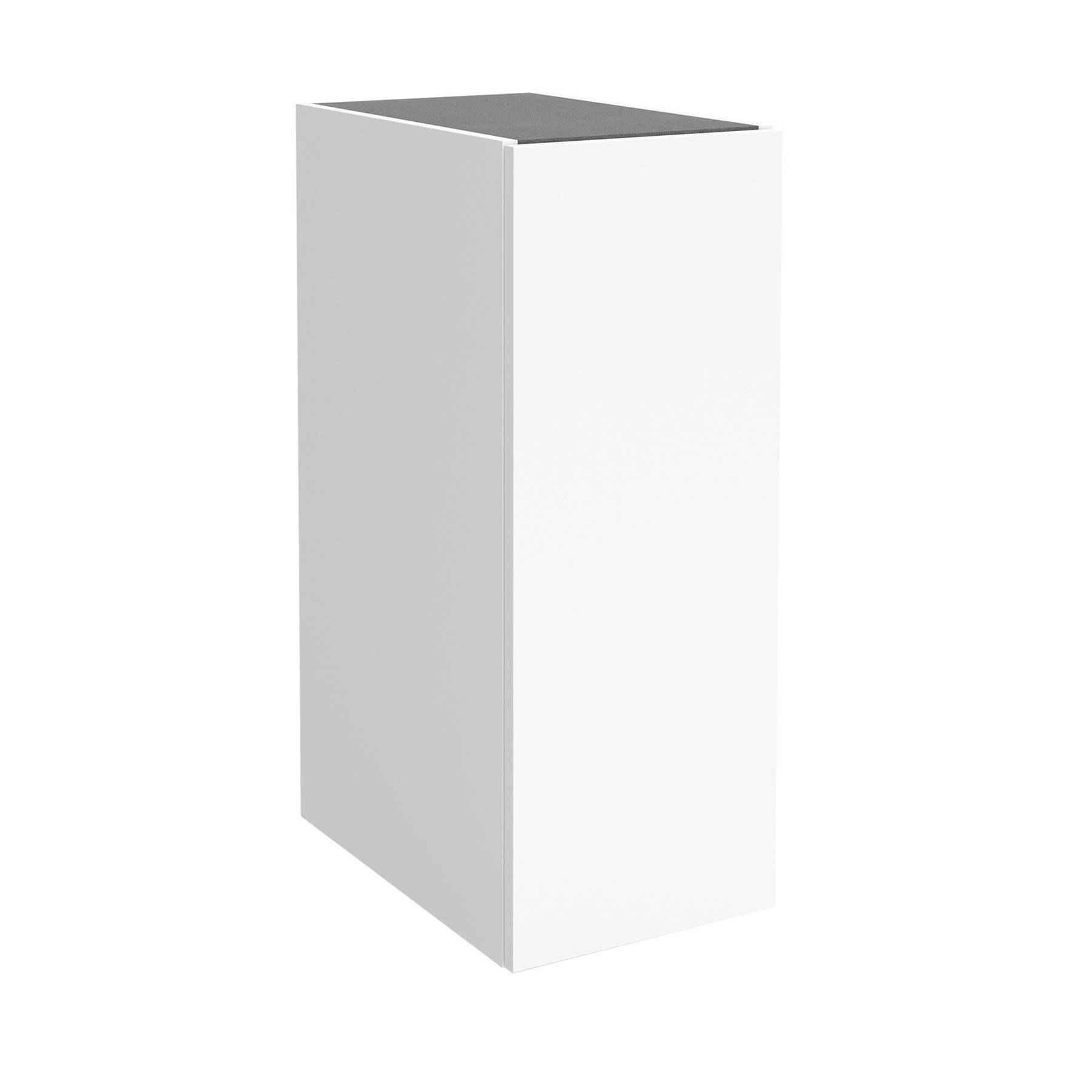 Weißer rechteckiger Sockel mit einer schwarzen Oberfläche, der zur Präsentation von Objekten verwendet wird.