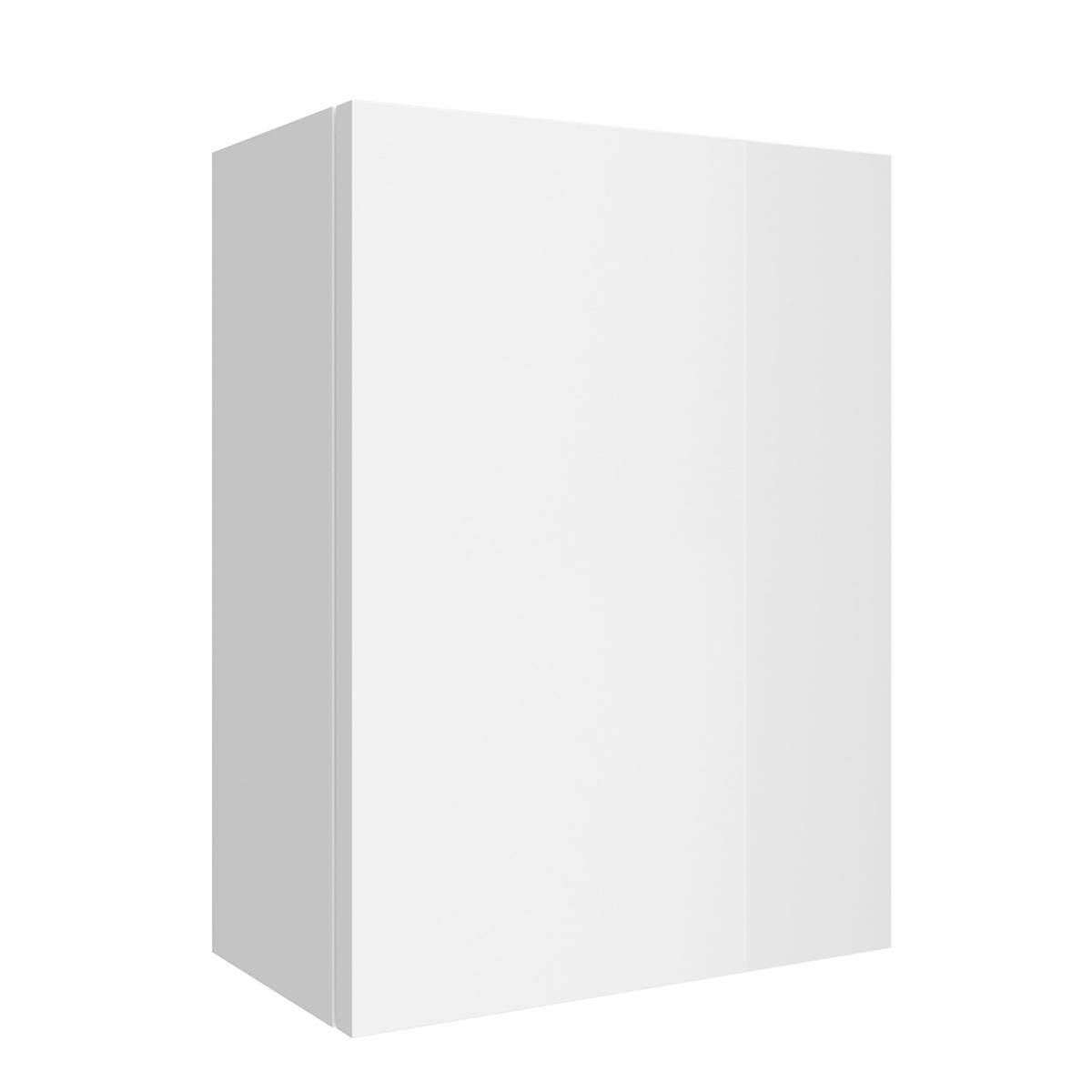 Eine schlichte weiße 3D-Rechteckbox, in Perspektive auf weißem Hintergrund dargestellt.