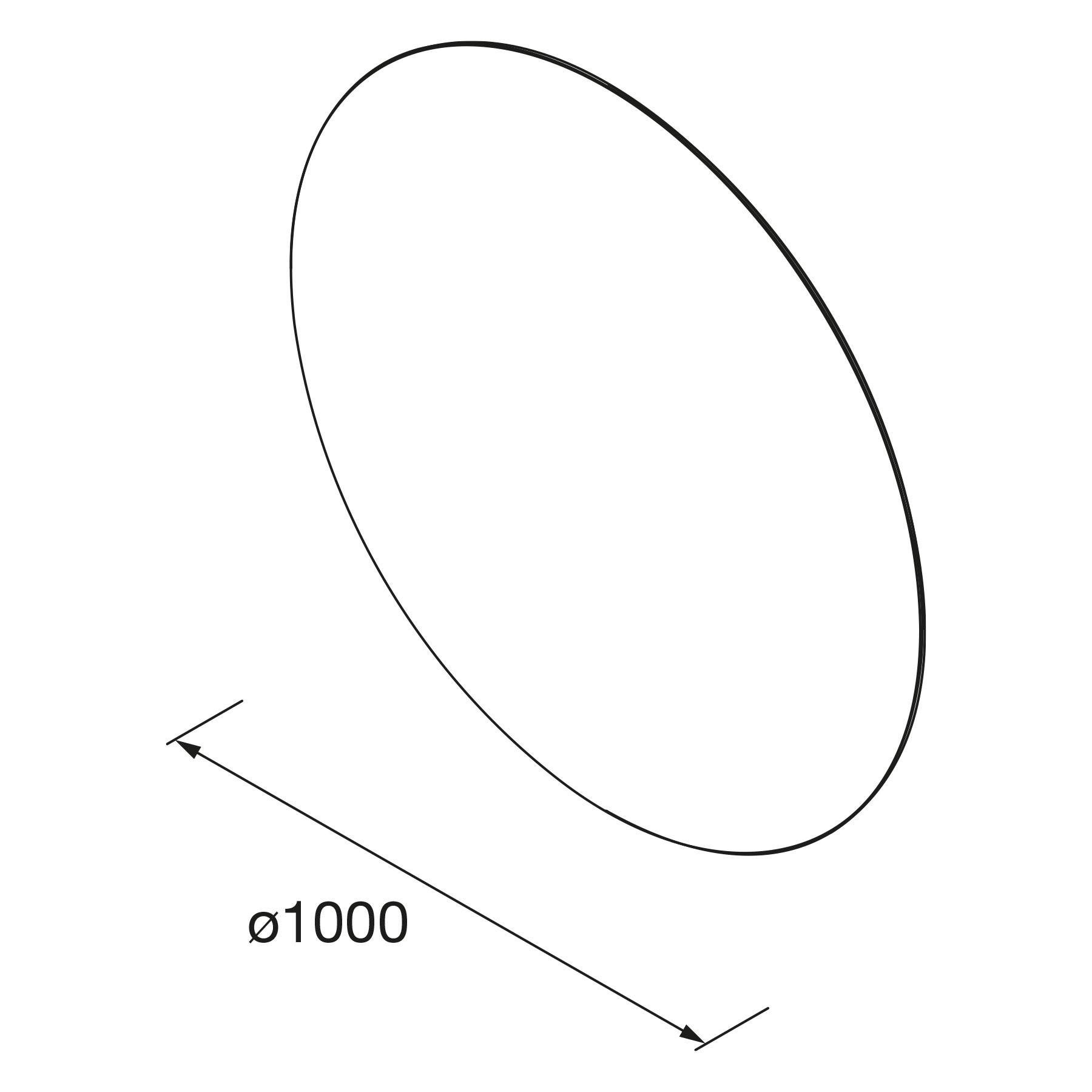 Salgar Spiegel OASIS 1000 Rounder Wandspiegel Ø 1000 mm