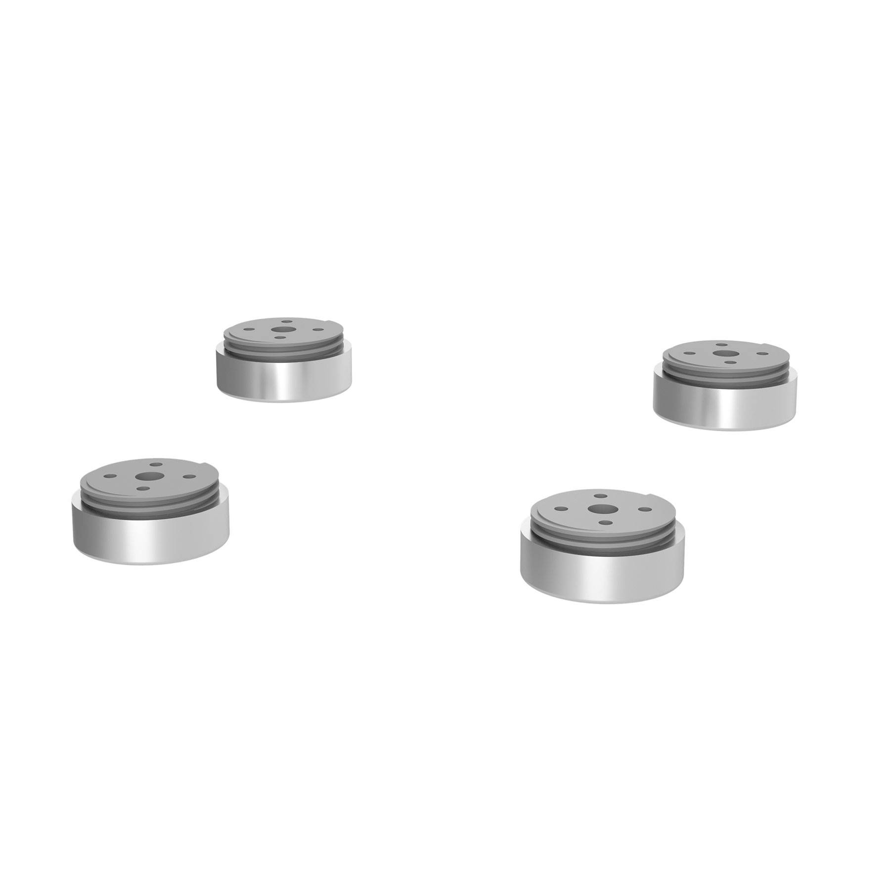 Salgar Satz 4 Füße GRIS MATE 20 mm