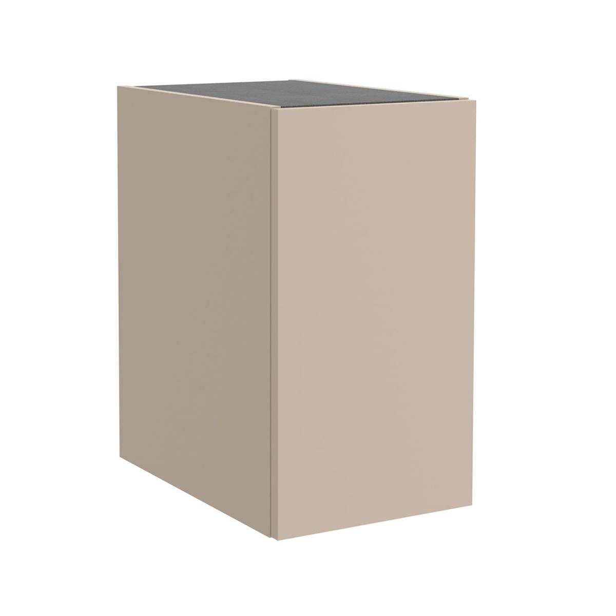 Beige rechteckige Schachtel oder Verpackung, in 3D gegen weißen Hintergrund dargestellt.
