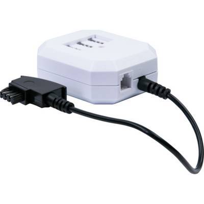 Schwaiger Telefon Anschlussverteiler TAE 3x6 NFF Weiß Multimedia-Technik Telefonzubehör