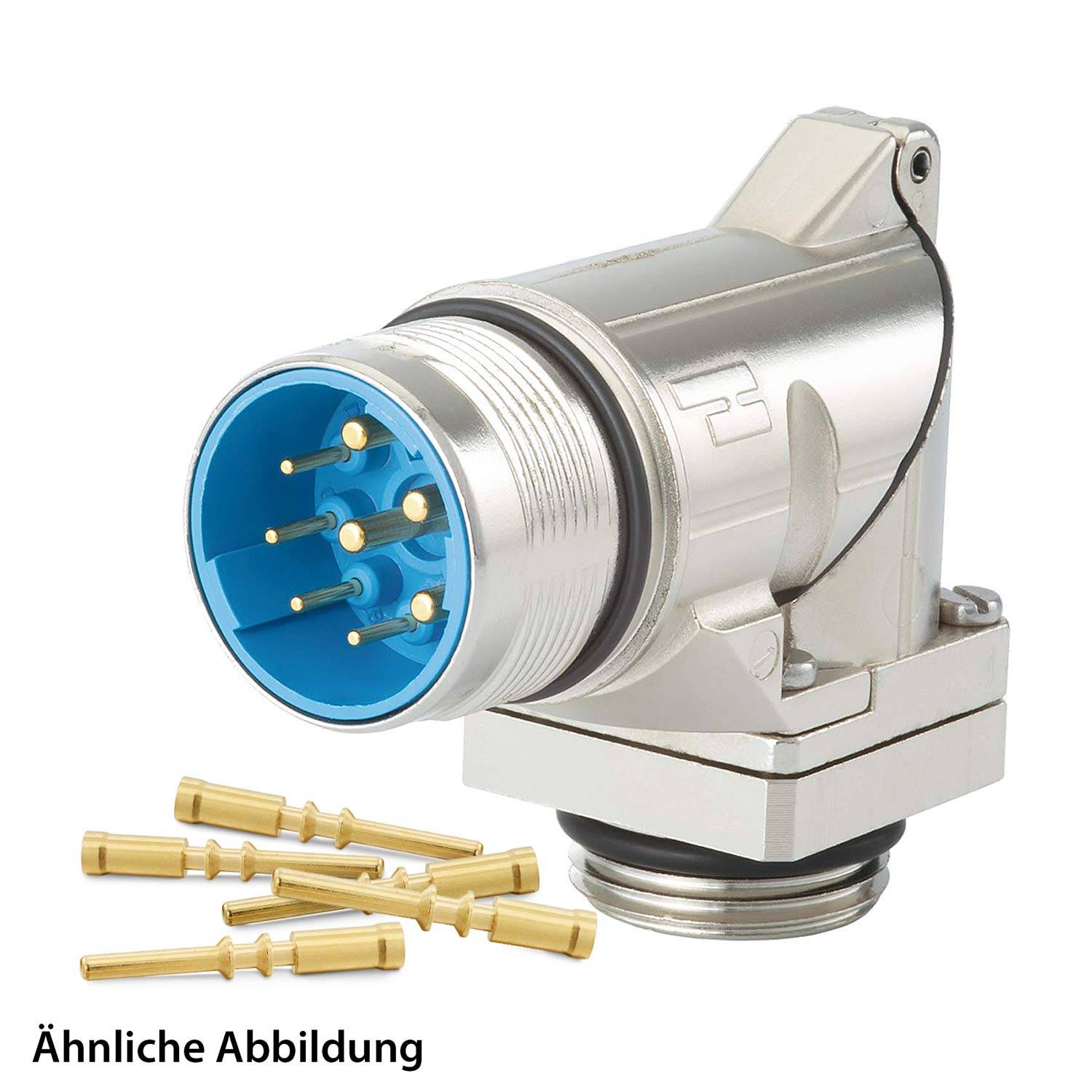 799919002K HUMMEL SET inkl. Kontakte M23 Leistung Gerätesteckverbinder, Crimpeinsatz gewinkelt Polzahl 3+4+PE, Stift