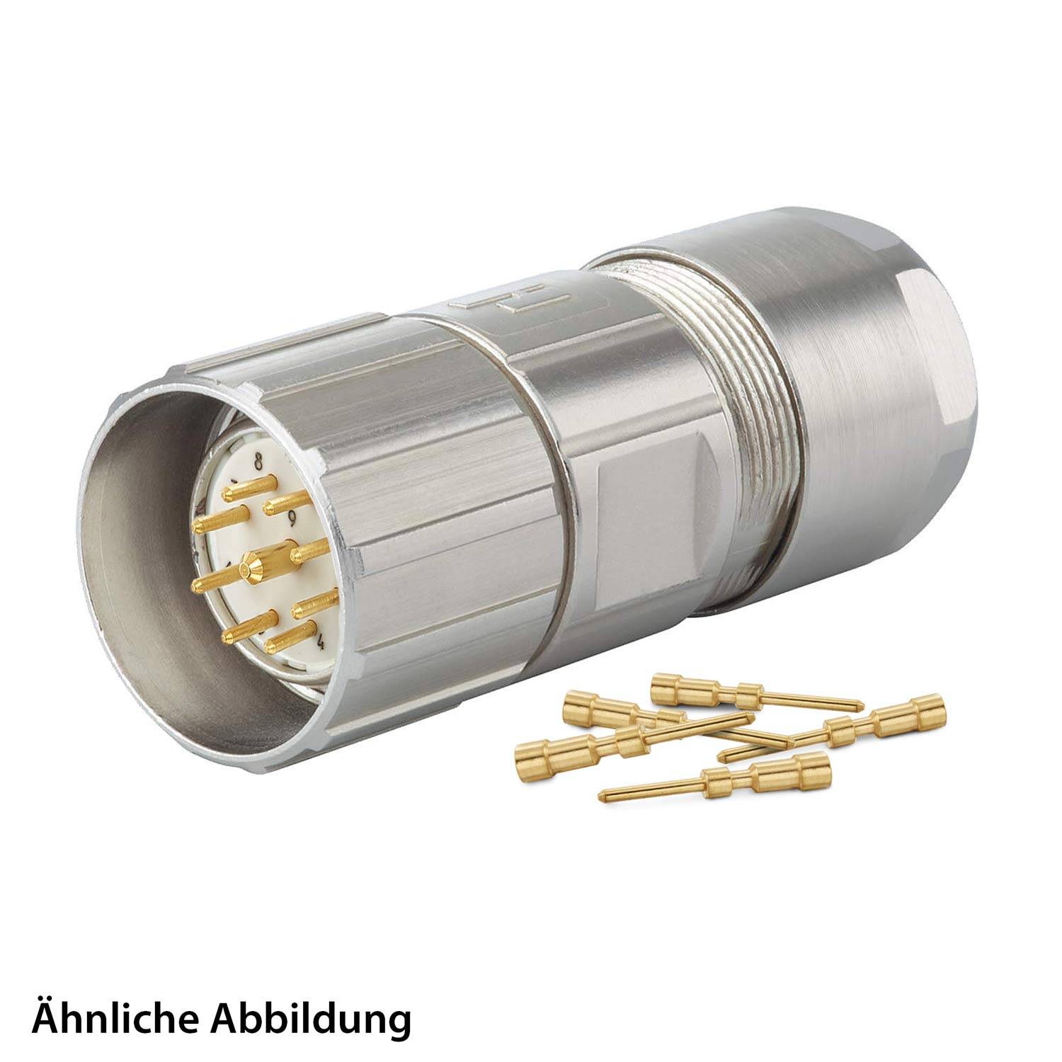 799911471K HUMMEL SET inkl. Kontakte M23 Signal Kabelsteckverbinder, Crimpeinsatz gerade Polzahl 17-pol., Stift