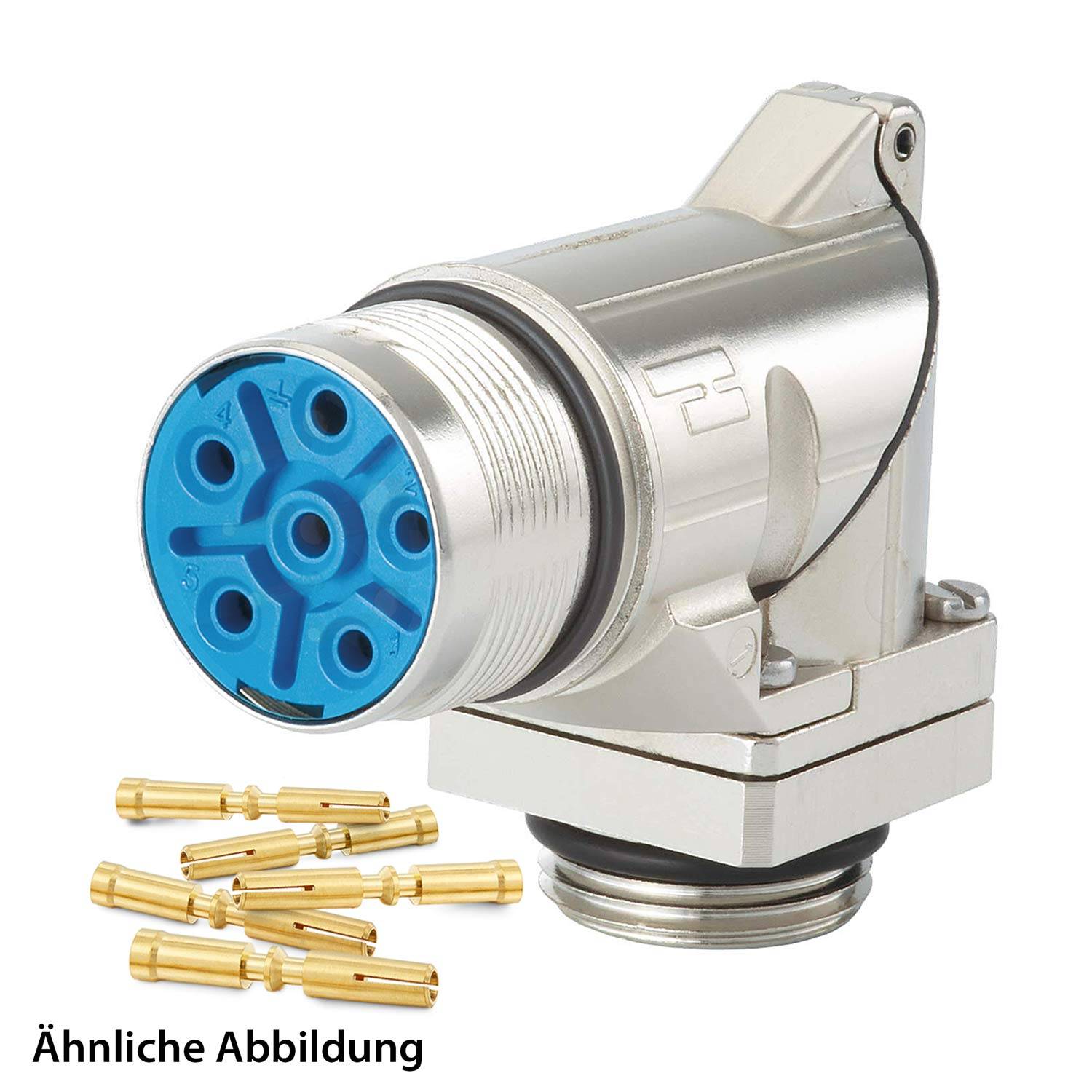 799918999K HUMMEL SET inkl. Kontakte M23 Leistung Gerätesteckverbinder, Crimpeinsatz gewinkelt Polzahl 5+PE, Buchse