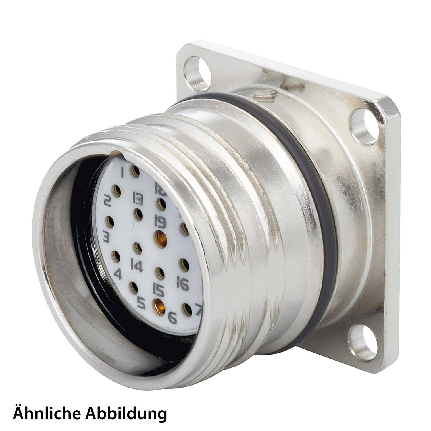 799914136K HUMMEL SET inkl. Kontakte M23 Signal Gerätesteckverbinder, Löteinsatz gerade Polzahl 9-pol. 1+8, Buchse