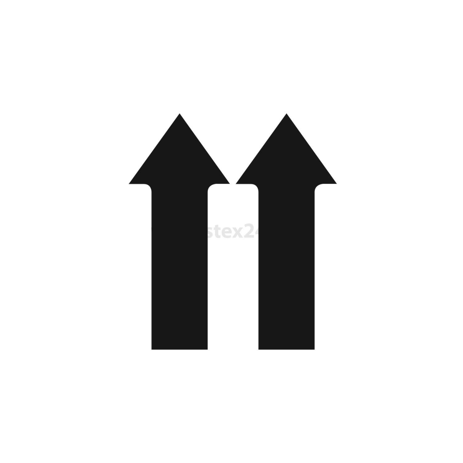 Symbol mit Pfeilen nach oben, der eine Aufwärtsbewegung oder -richtung darstellt.