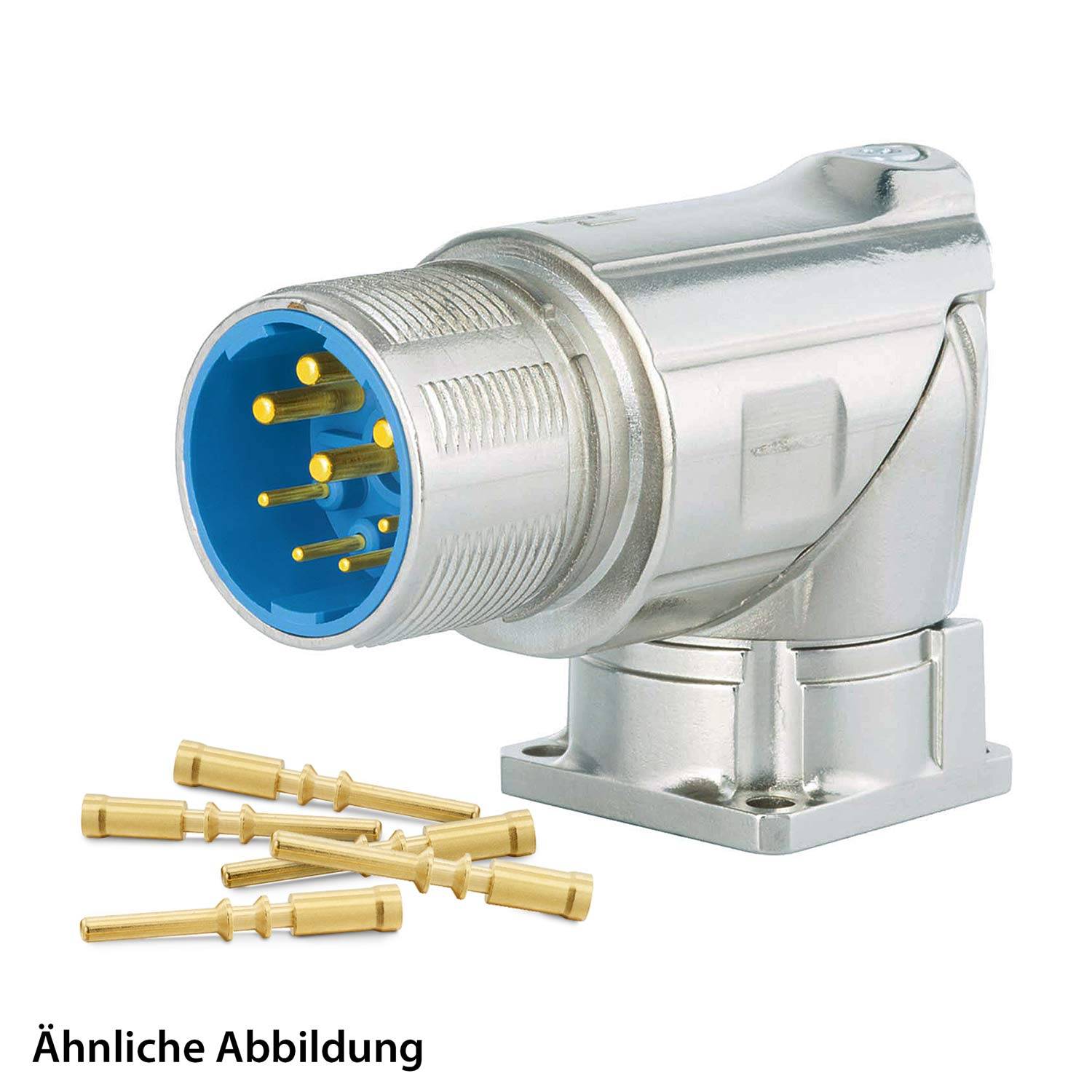 799919037K HUMMEL SET inkl. Kontakte M23 Leistung Gerätesteckverbinder, Crimpeinsatz gewinkelt Polzahl 5+PE, Stift