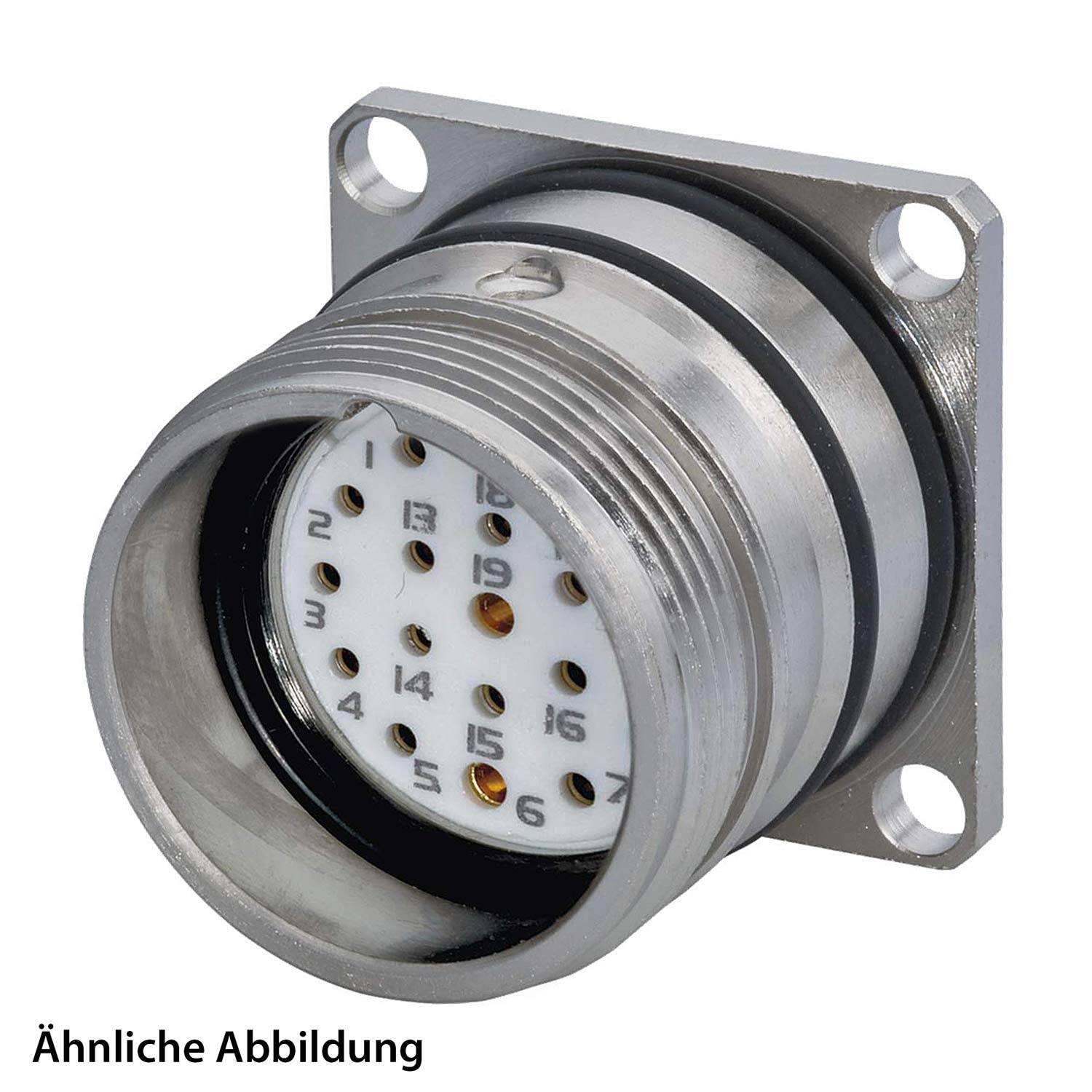 799916965K HUMMEL SET inkl. Kontakte M23 Signal Gerätesteckverbinder, Löteinsatz gerade Polzahl 17-pol., Buchse mit