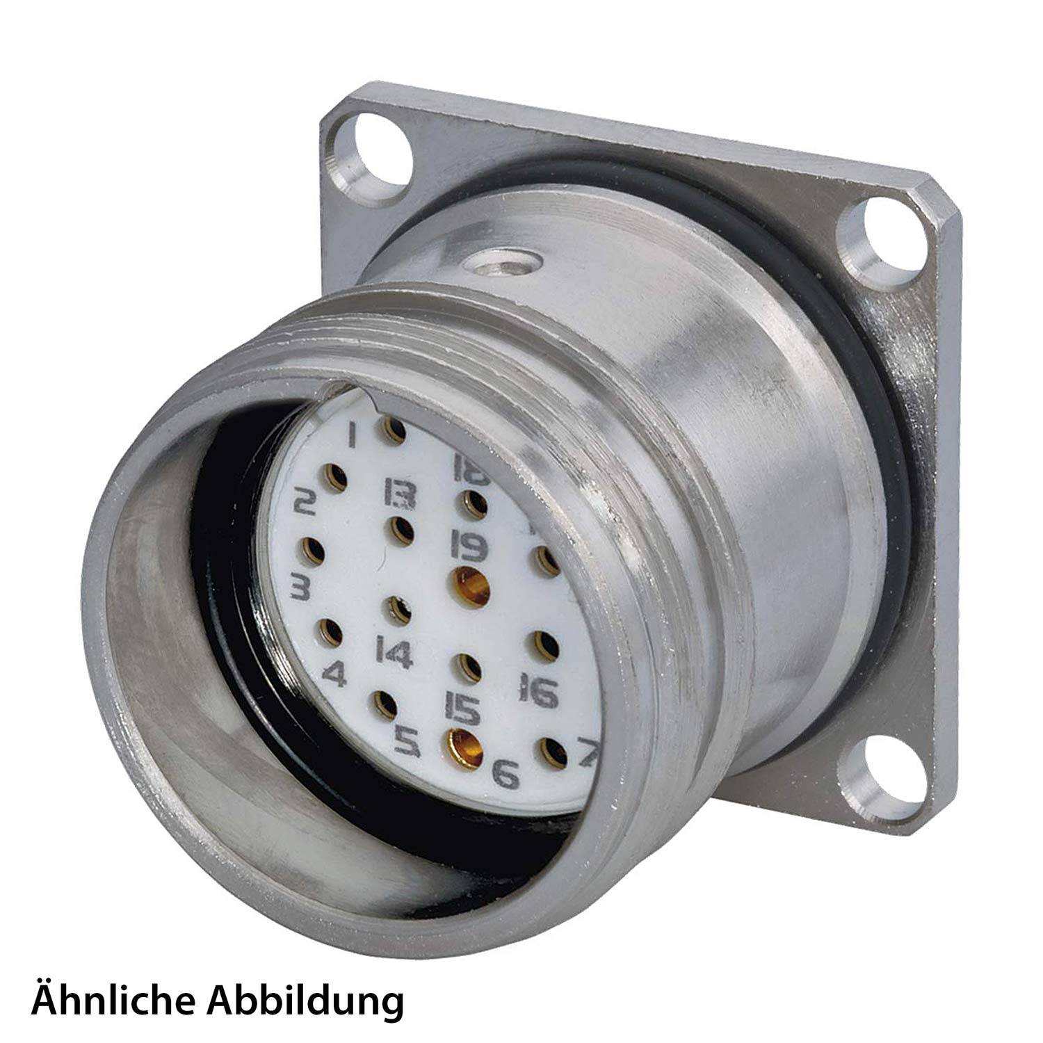 799915773K HUMMEL SET inkl. Kontakte M23 Signal Gerätesteckverbinder, Löteinsatz gerade Polzahl 9-pol. 1+8, Buchse