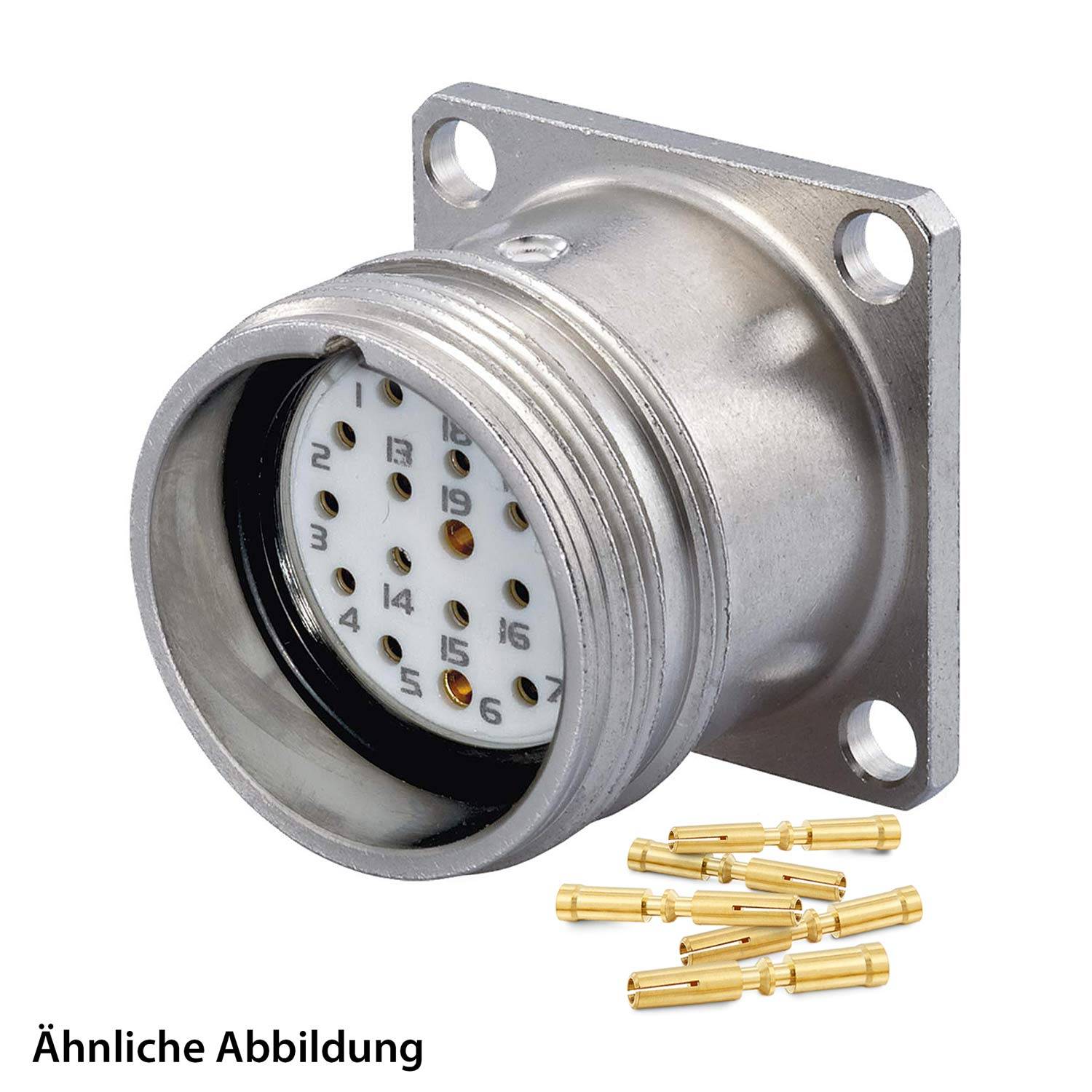 799912930K HUMMEL SET inkl. Kontakte M23 Signal Gerätesteckverbinder, Crimpeinsatz gerade Polzahl 11+PE, Buchse