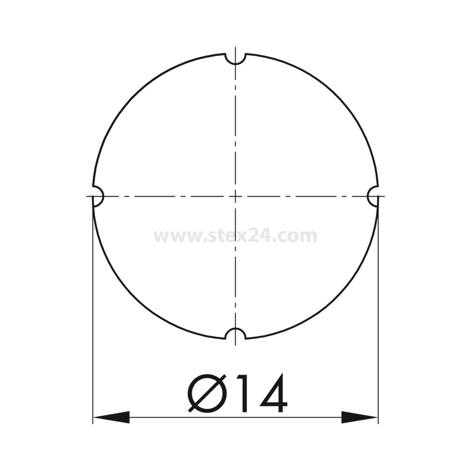 BSRJ41 Georg Schlegel Bezeichnungsschild Grafik-Symbol Kreis / Aus weiß - 1Stück