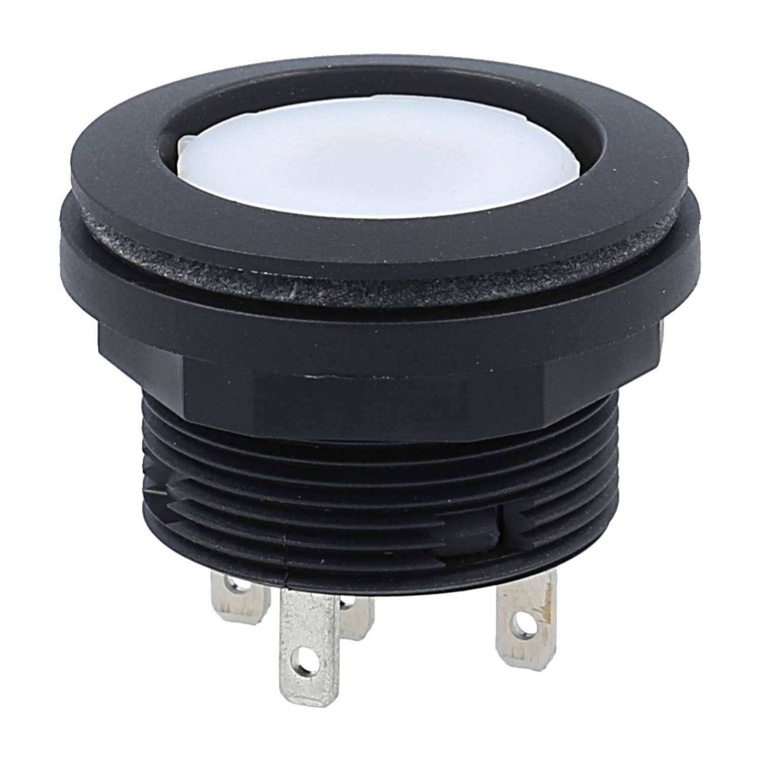 SSWCTLF Georg Schlegel Leuchtdrucktaster taktil, 1W beleuchtbar, rund, SHORTRON Flachstecker 2,8mm x 0,8mm - 1Stück