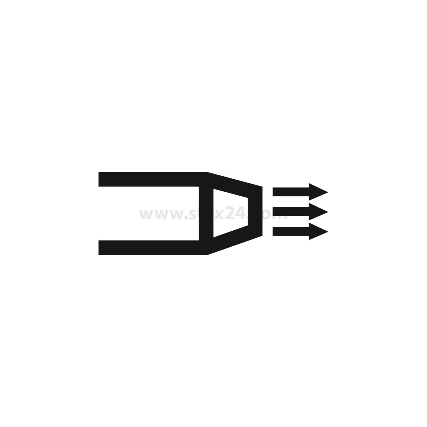 Bleistift-Symbol mit drei Linien rechts daneben, was Geschwindigkeit oder Bewegung andeutet.