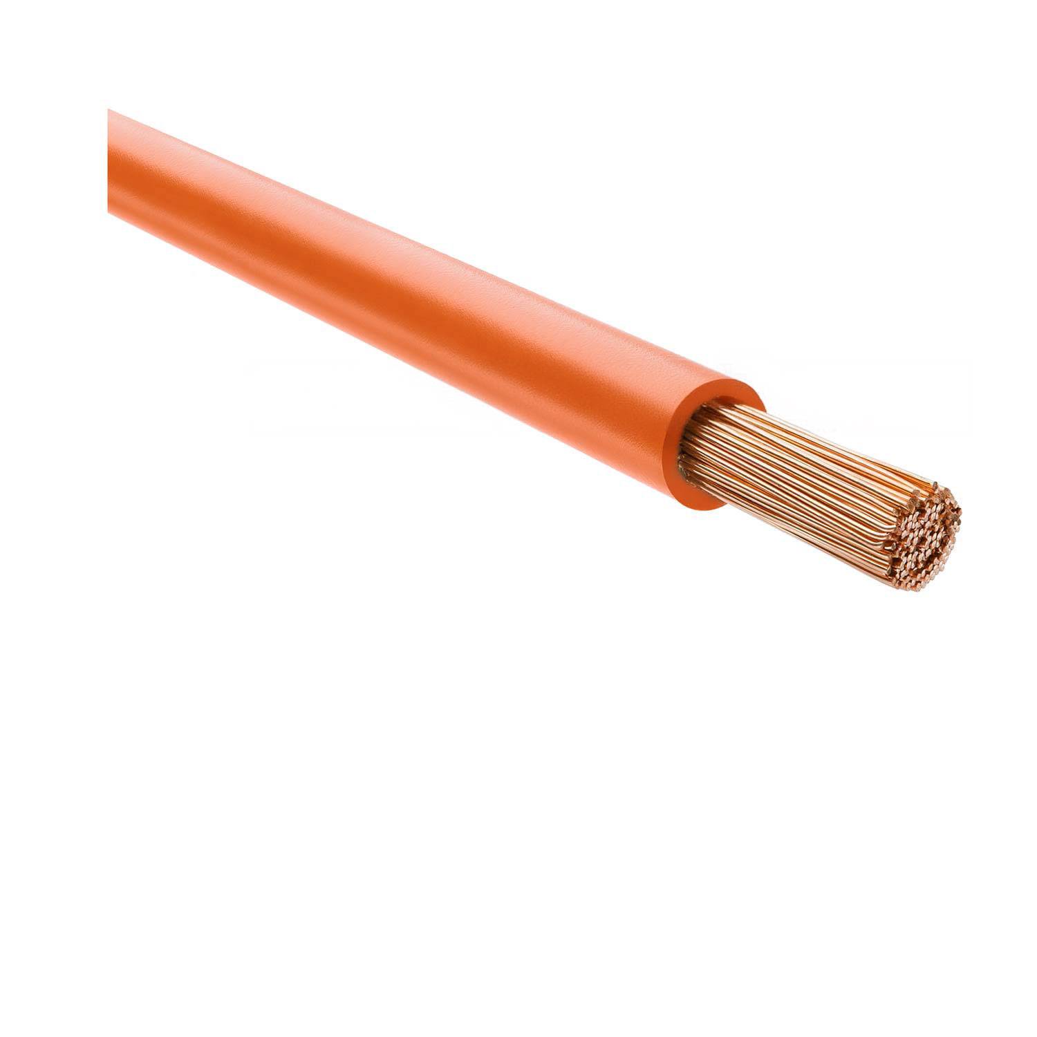 29238 HELU KABEL H07V-K 1X25mm² OG (orange) Einzelader PVC orange AD 10,2mm Nennspannung Uo/U 450V/750V - 1Meter
