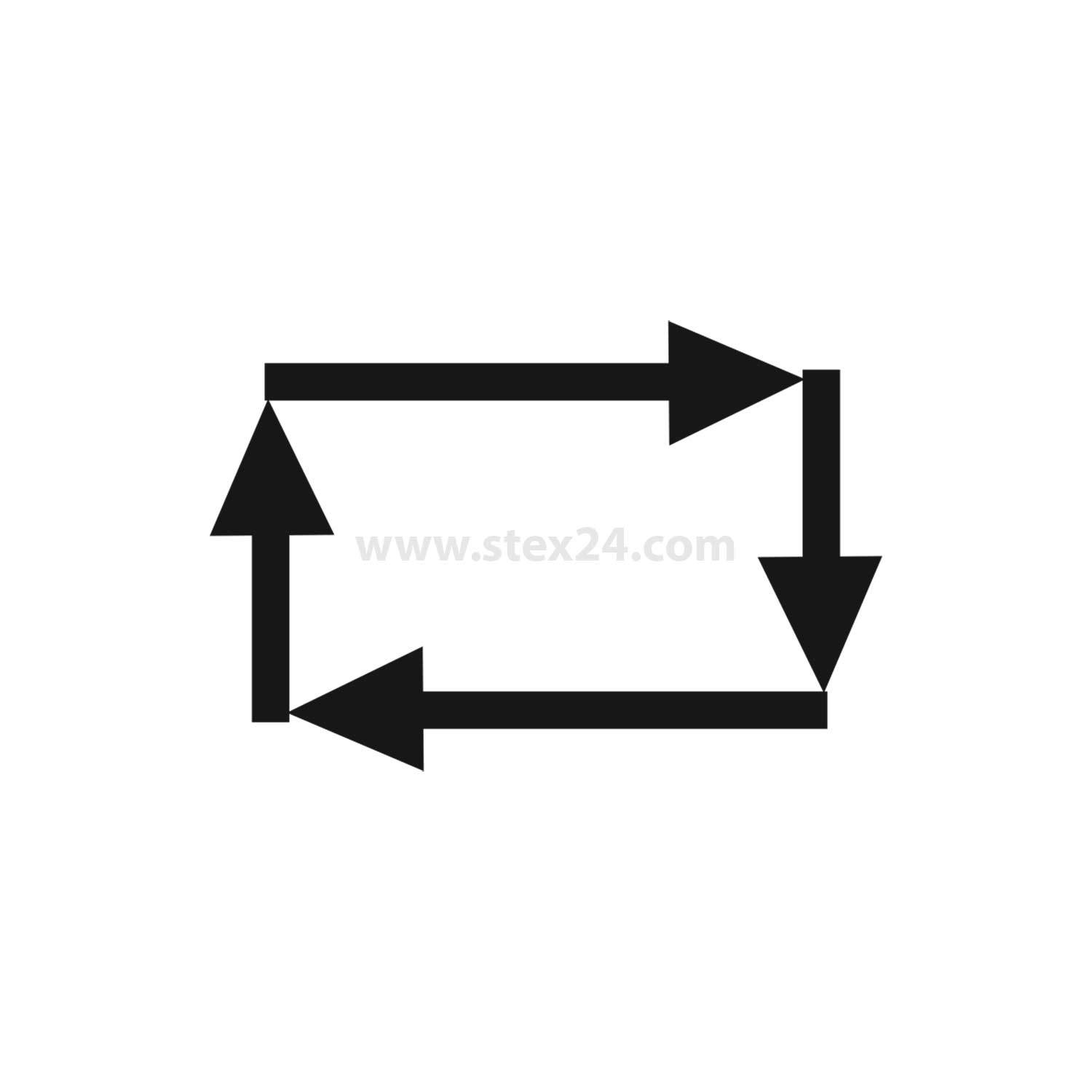 BSK1134 Georg Schlegel Bezeichnungsschild Grafik-Symbol Sich vollautomatisch wiederholen weiß - 1Stück