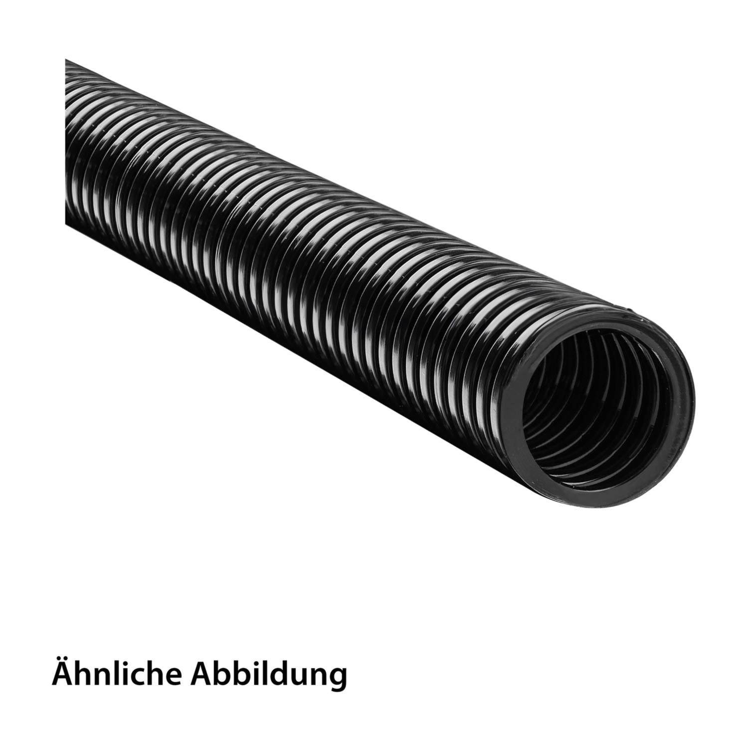 Eine gewickelte, schwarze flexible Schlauch, die von der linken Seite herausragt. Der deutsche Text lautet 'Ähnliche Abbildung'.