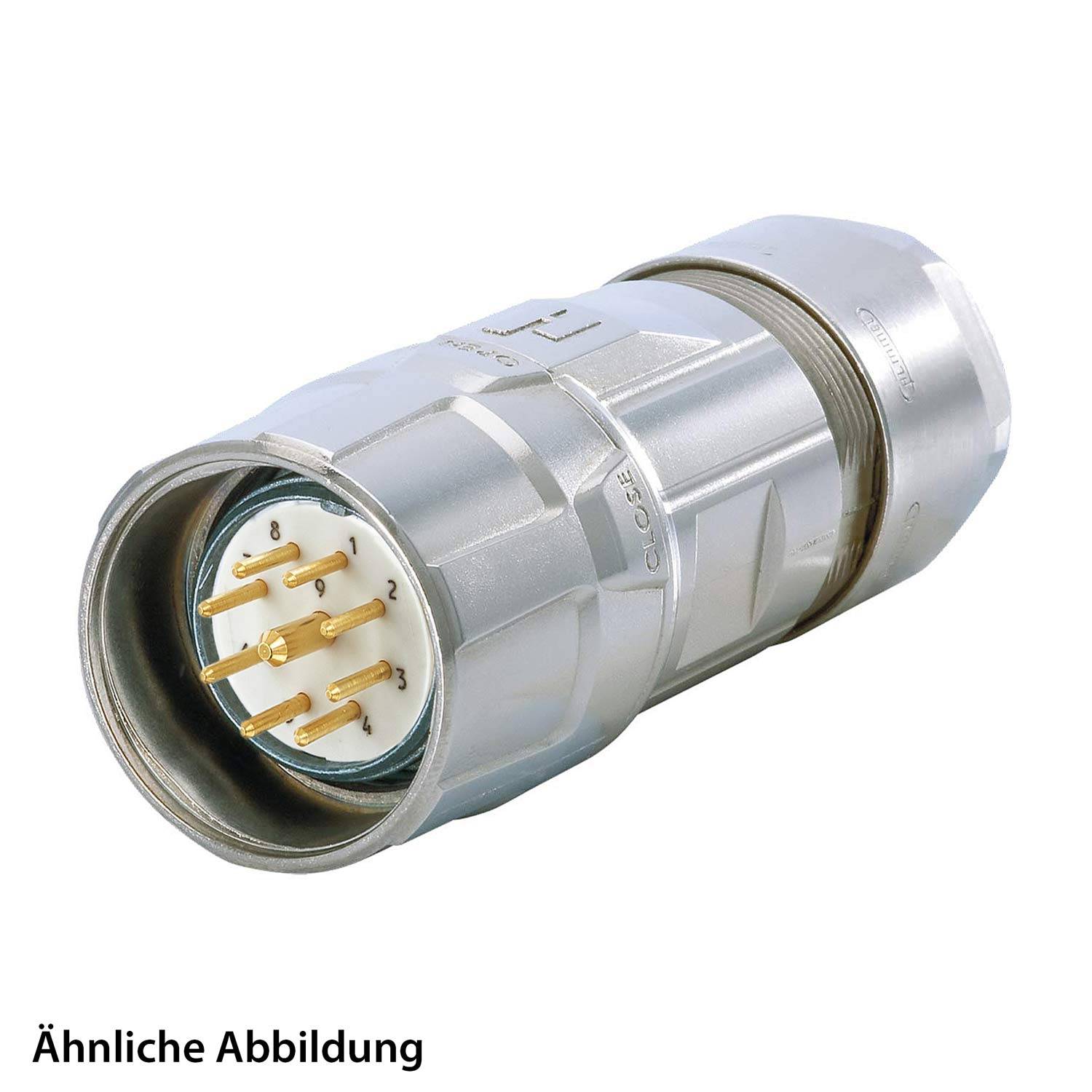 799911504K HUMMEL SET inkl. Kontakte M23 Signal Kabelsteckverbinder, Löteinsatz gerade Polzahl 17-pol., Stift