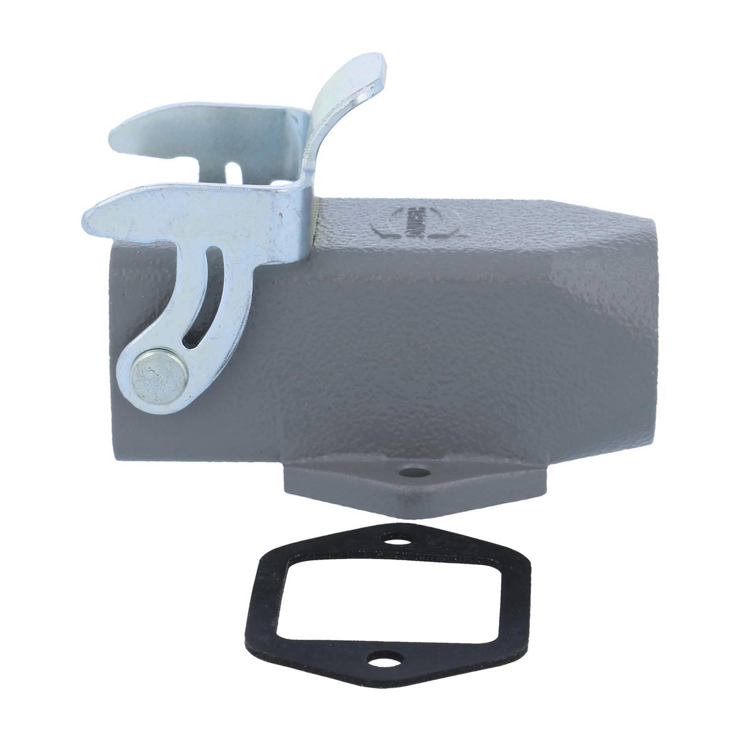 05200031260 HARTING Han 3A Sockelgehäuse mit offenem Boden, 1xM16 gerader Kabelabgang, mit 1 Bügel Verschraubung M16