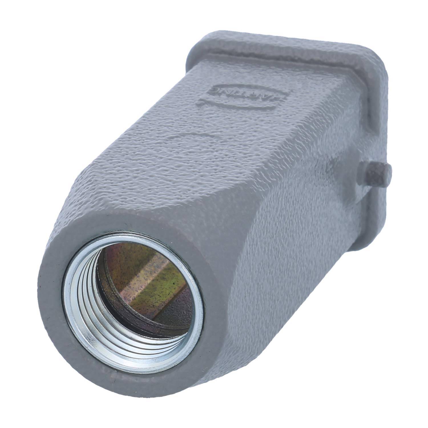 05200031460 HARTING Han 3A Tüllengehäuse ohne eingeklebte Dichtung, 1xM16 gerader Kabelabgang, für 1 Bügel (am