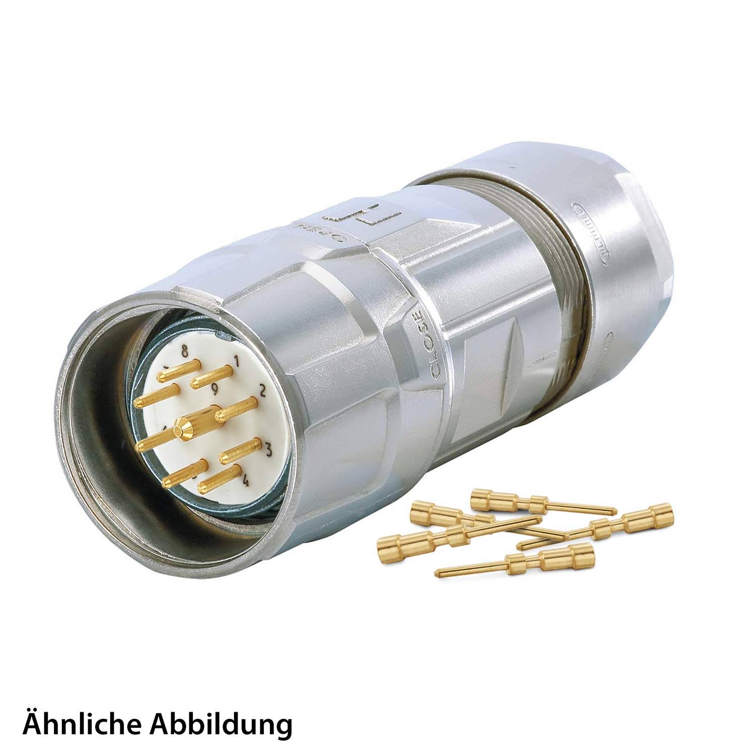 799911662K HUMMEL SET inkl. Kontakte M23 Signal Kabelsteckverbinder, Crimpeinsatz gerade Polzahl 17-pol., Stift